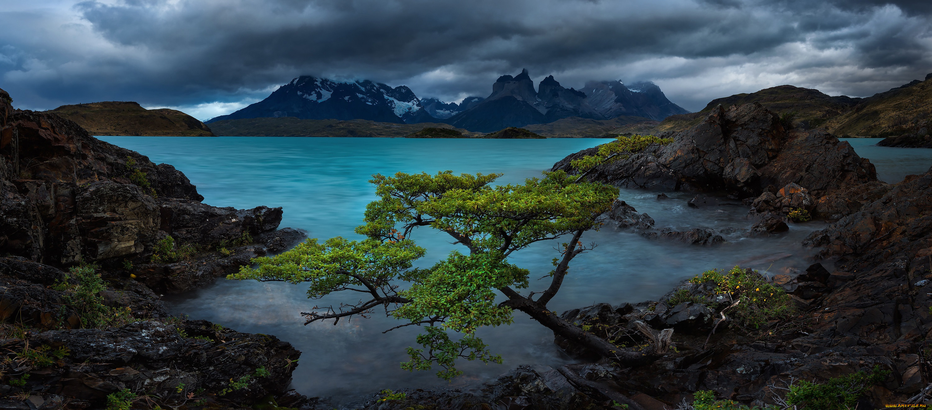 , , , , , , , , chile, patagonia, , lake, pehoe, torres, del, paine, national, park, , , , andes, mountains, , , , cordillera